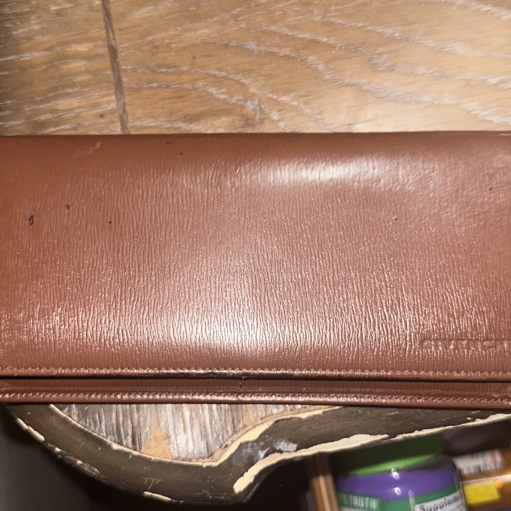 Givenchy authentic real brown leather wallet vintage nice cons 10 card slots - Picture 11 of 11